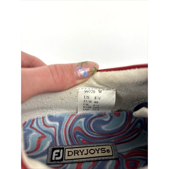 Vintage FootJoy golf shoes Size 8.5 wide With Callaway Carry Bag and Tools - Picture 6 of 9